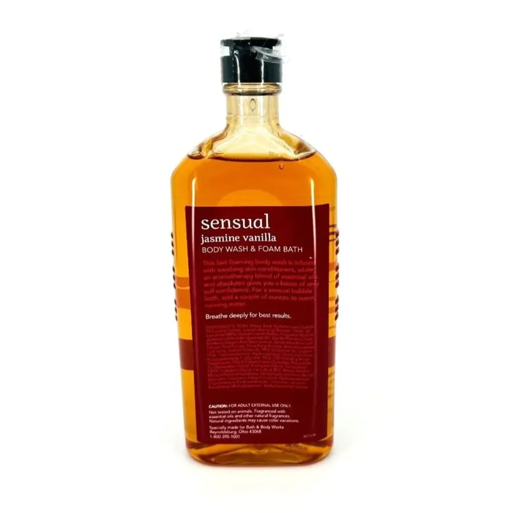 Bath & Body Works Aromatherapy Sensual Jasmine Vanilla Body Wash 10 fl oz *NEW